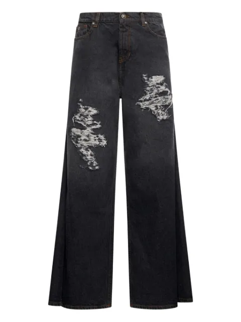 John Richmond 撕裂细节牛仔裤