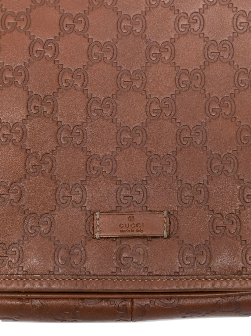 Pre-owned Gucci 2010s Ssima Shoulder Bag In Brown