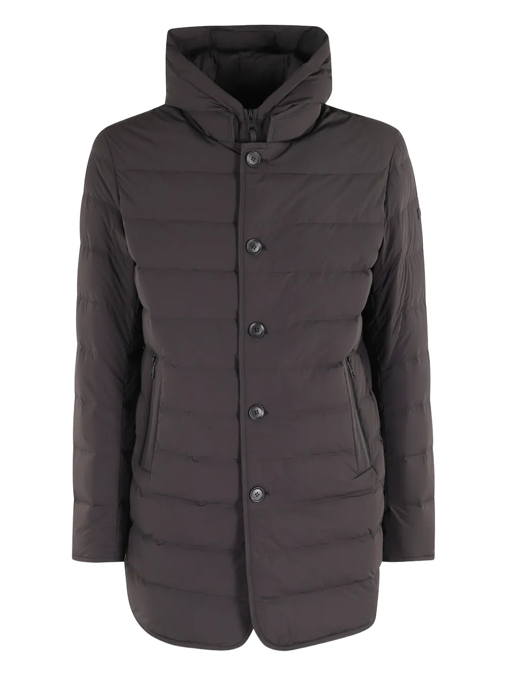 Duno Loft Hoody button coat | Brown | Image 1
