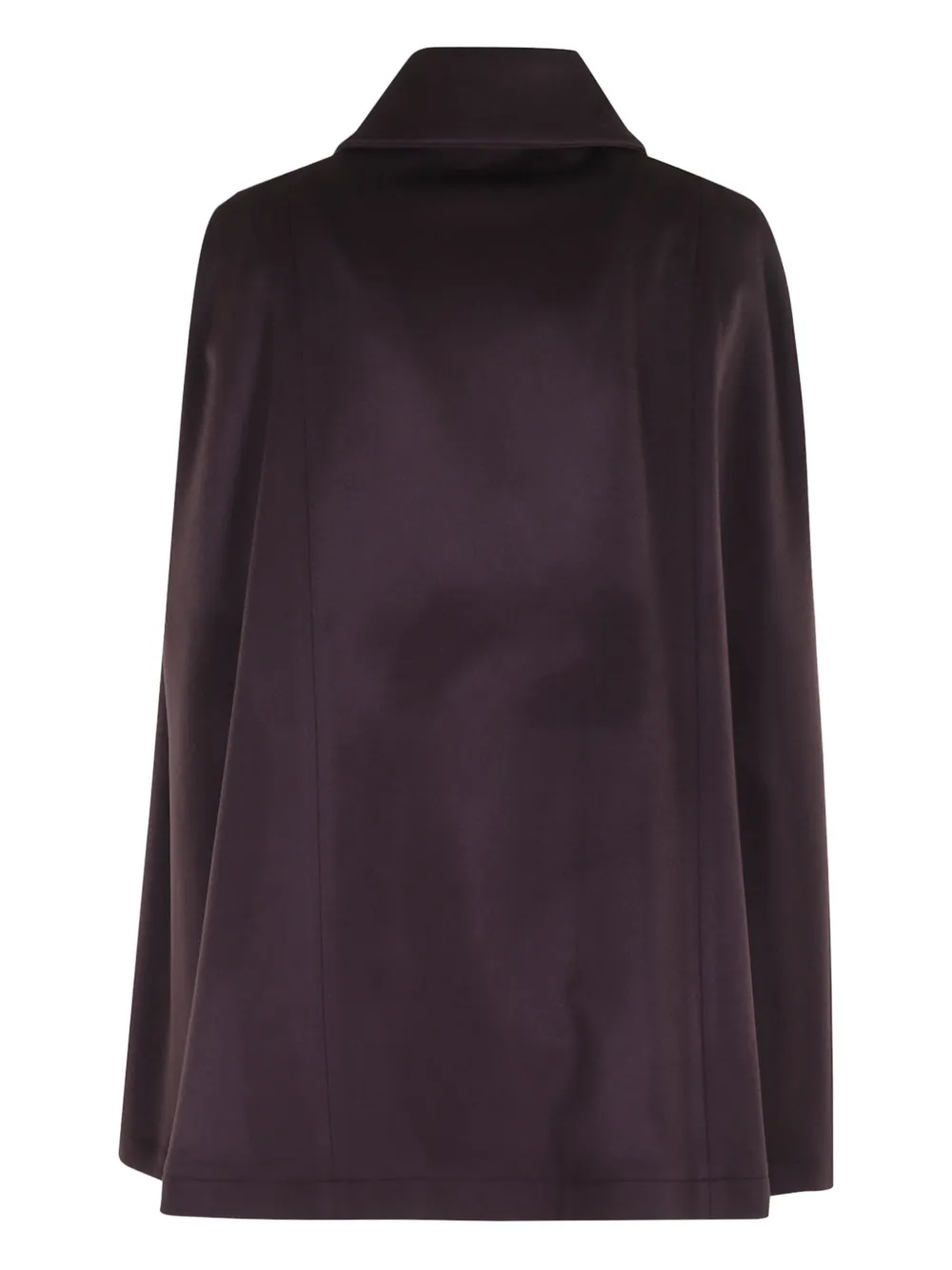 Federica Tosi Cappotto Corto Cashmere A Mantella In Purple