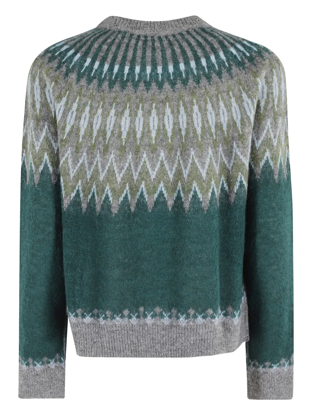 Roberto Collina Geometric Knitwear With Crew Neck And Long Sleeves In Multi