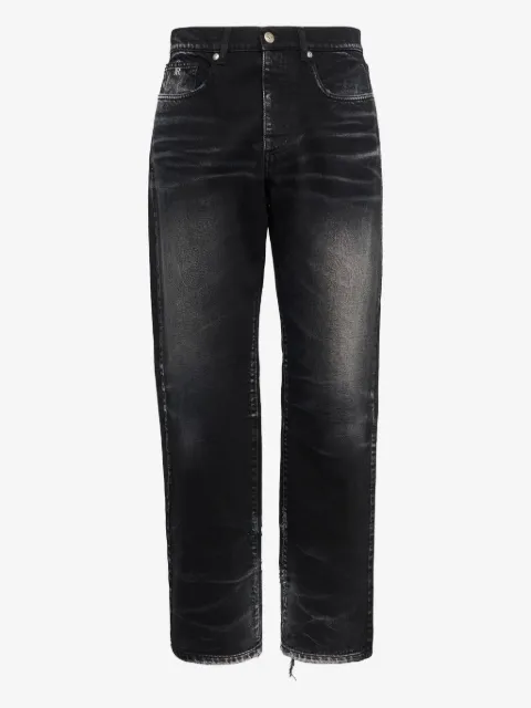 John Richmond faded-wash jeans