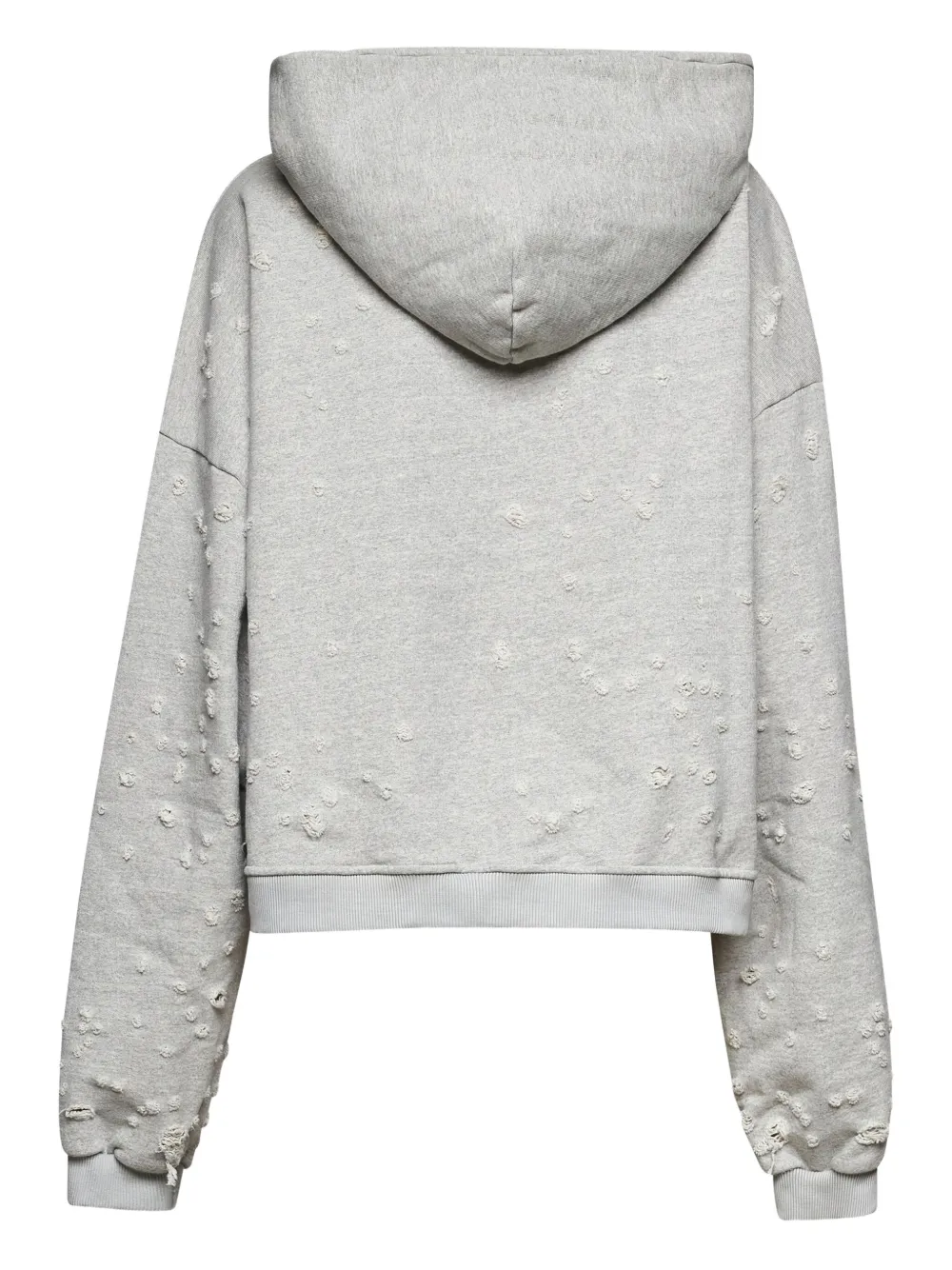 John Richmond Gerafelde hoodie met logo Grijs