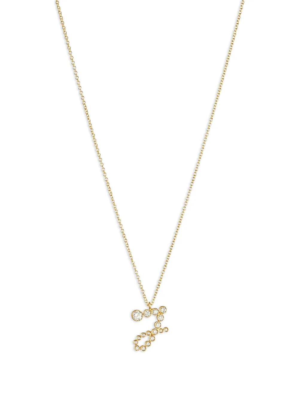 Sophie Bille Brahe 18k Recycled Yellow Gold Soprano J Diamond Necklace In Gold