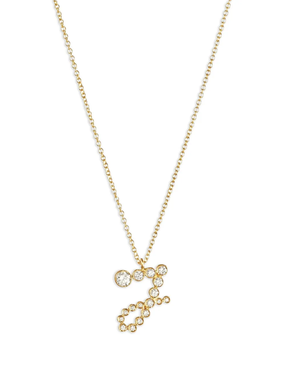Sophie Bille Brahe 18k Recycled Yellow Gold Soprano J Diamond Necklace In Gold