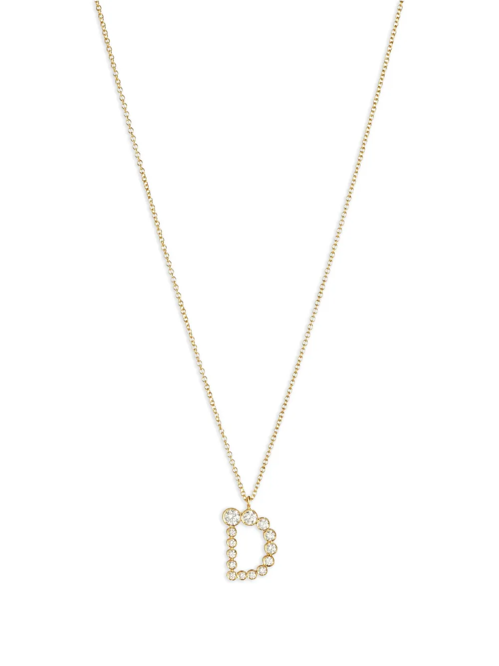 Sophie Bille Brahe 18k Recycled Yellow Gold Soprano D Diamond Necklace In Gold