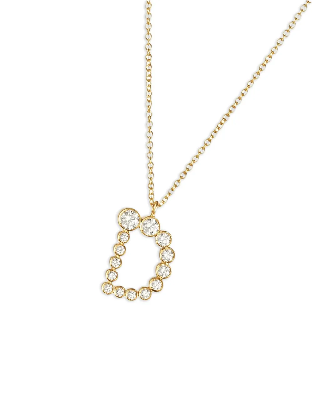 Sophie Bille Brahe 18k Recycled Yellow Gold Soprano D Diamond Necklace In Gold