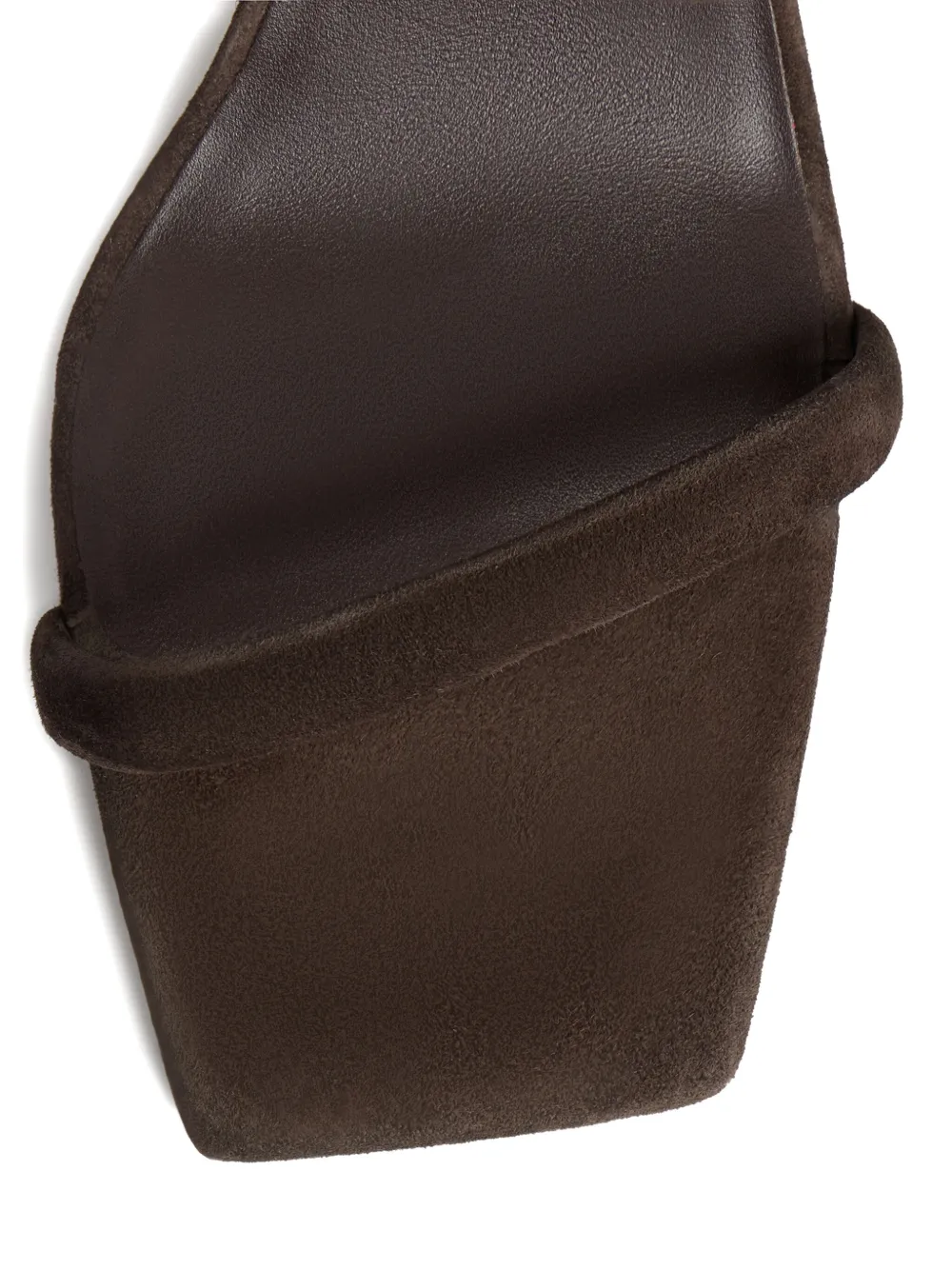 12 STOREEZ 65 mm sandalen met dubbele bandjes en hak Bruin