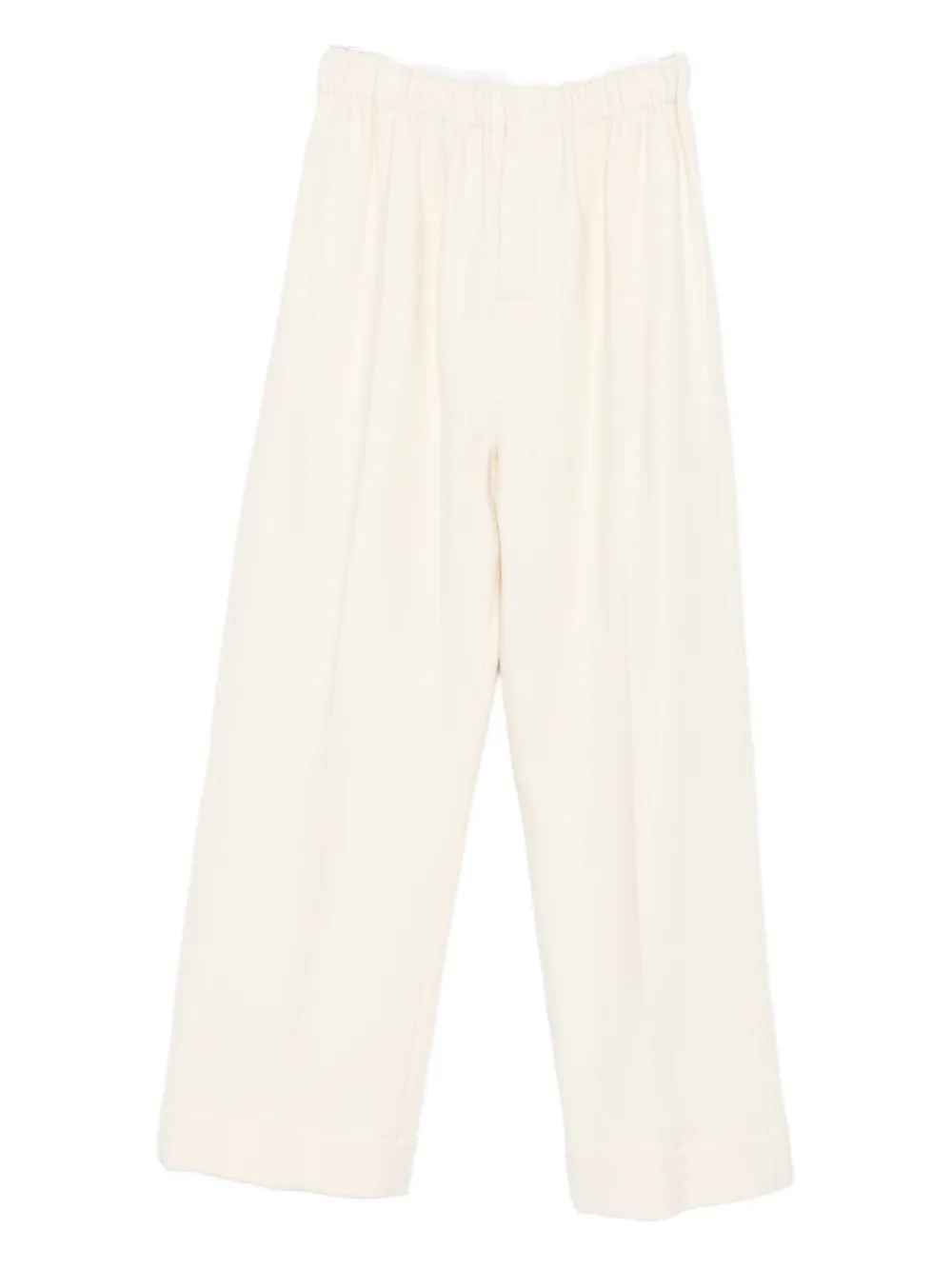 Carven Wool High-waisted Trousers In White