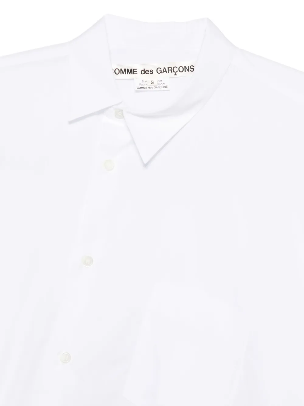 Comme Des Garçons Gedrapeerde blouse Wit