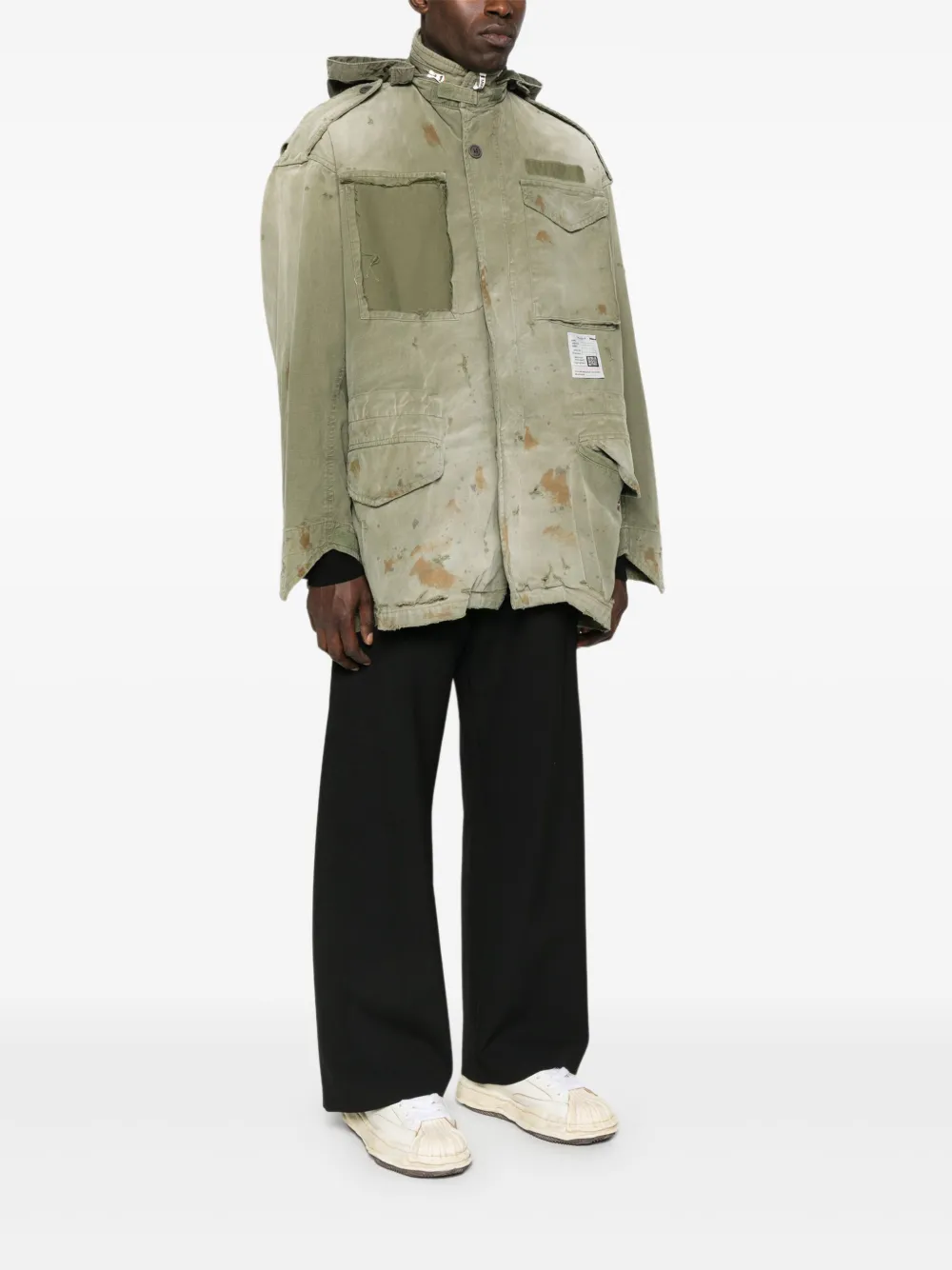 Maison MIHARA YASUHIRO Jack met capuchon Groen