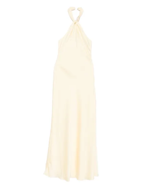 Rahil Hesan  halterneck gown