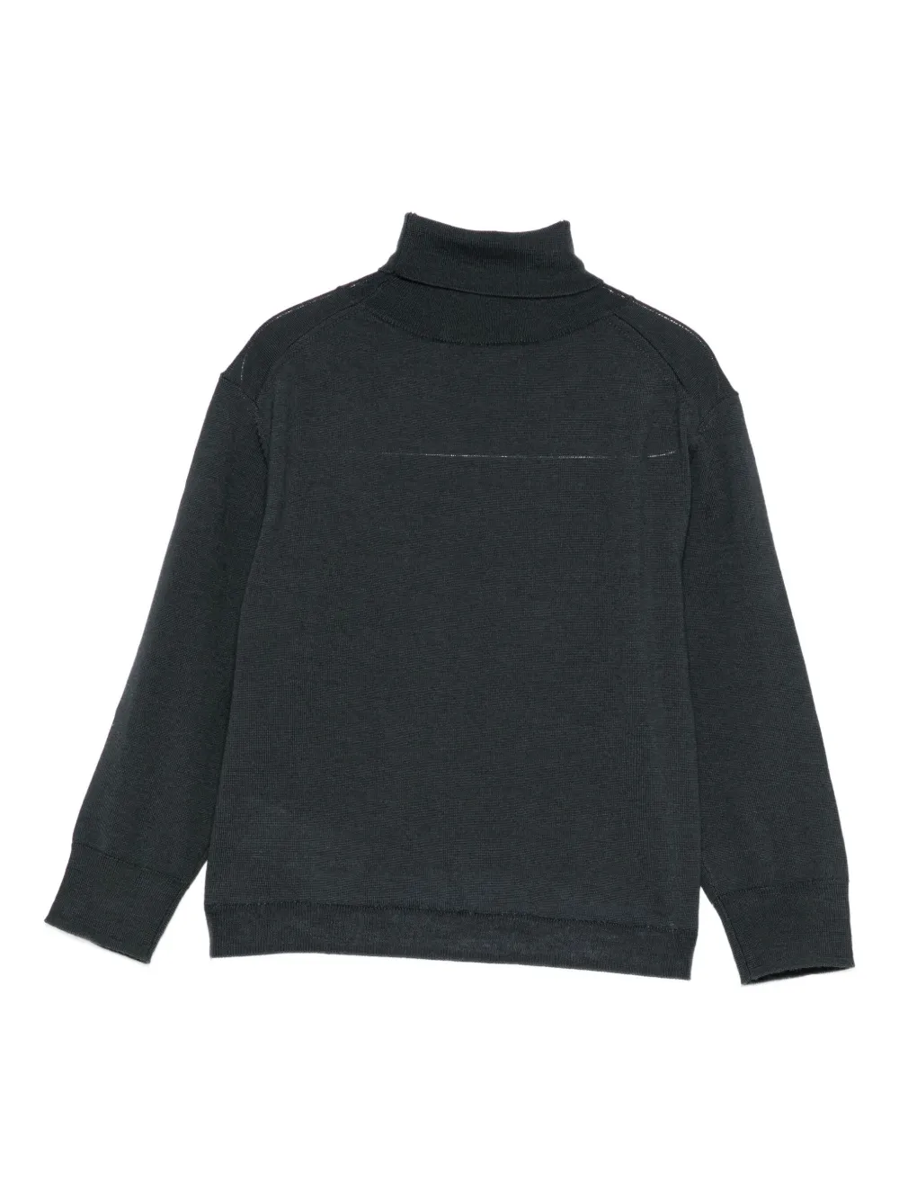 Paolo Pecora Roll-neck Layered Sweater In Black
