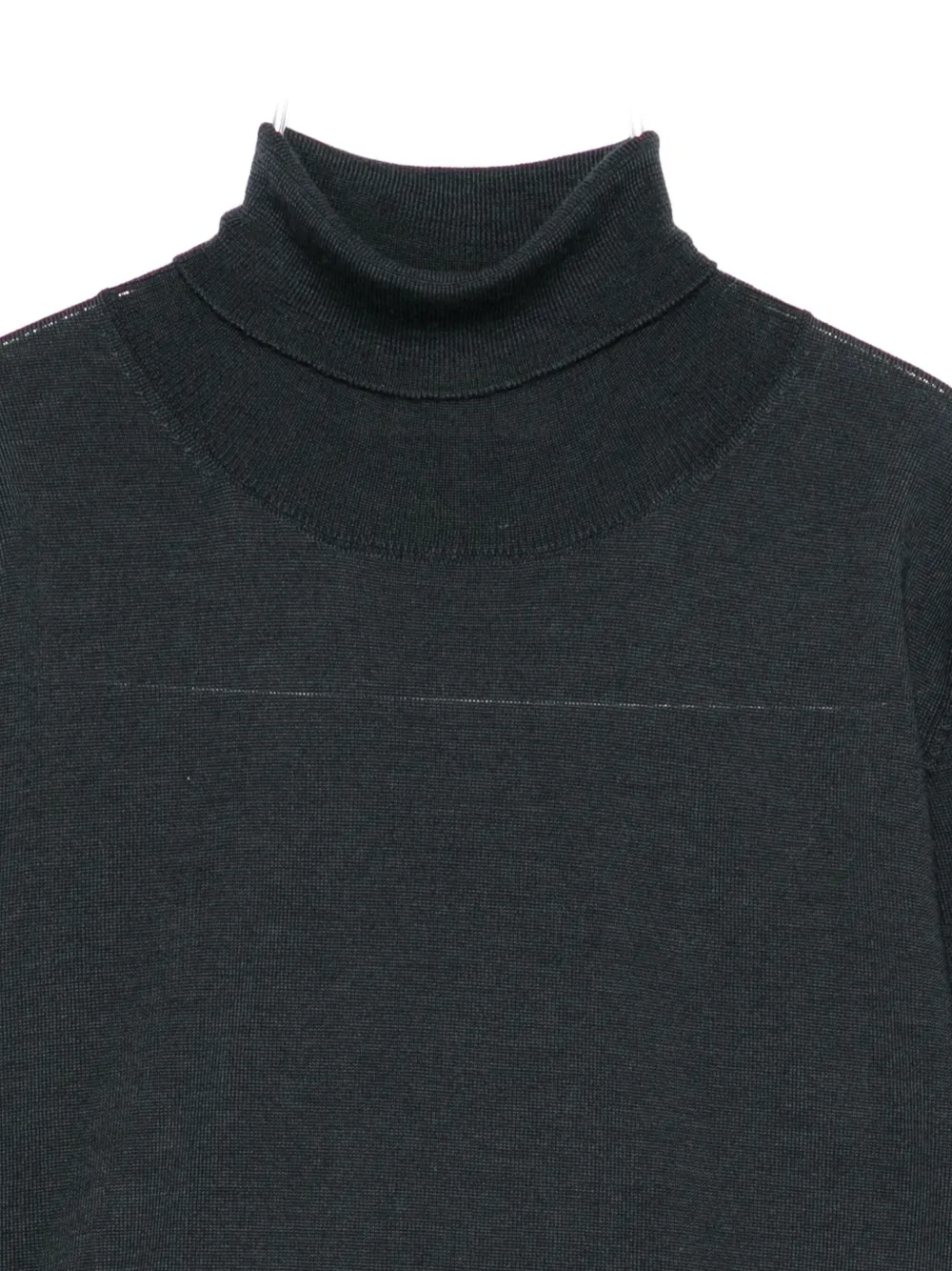Paolo Pecora Roll-neck Layered Sweater In Black