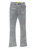 GUAPI crystal-cross jeans - Grey