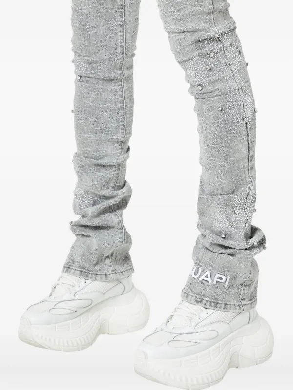 GUAPI ビジュークロス ジーンズ | グレー | FARFETCH JP