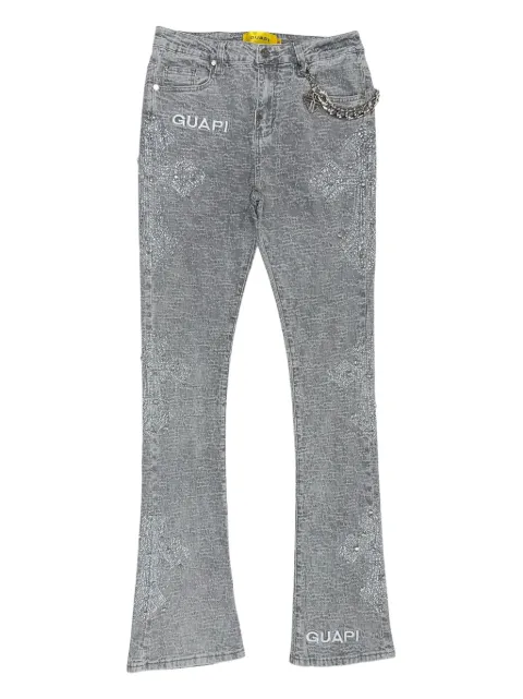GUAPI crystal-cross jeans