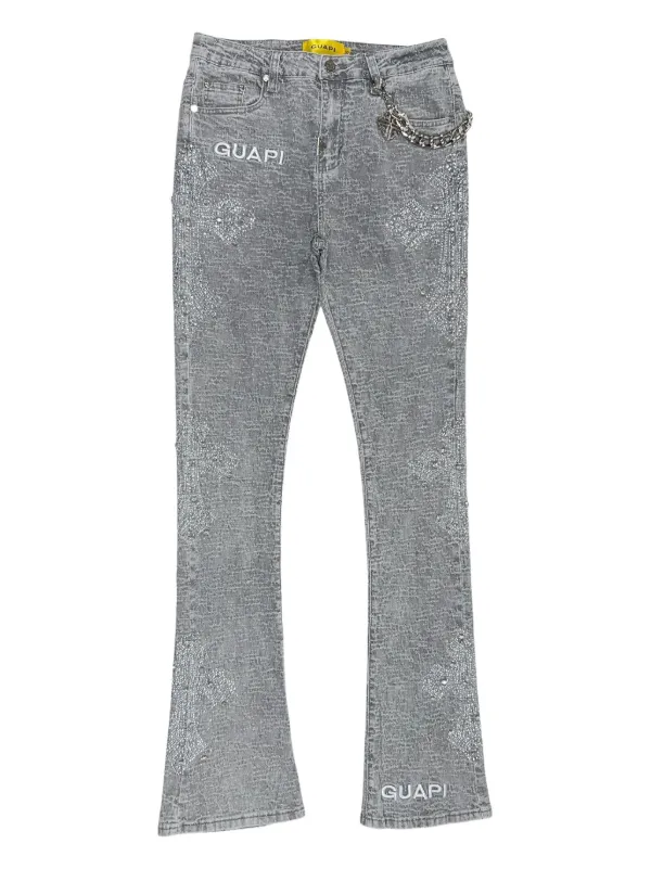 GUAPI ビジュークロス ジーンズ | グレー | FARFETCH JP