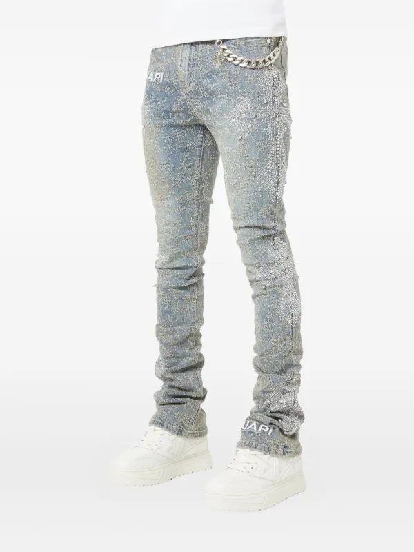 GUAPI crystal-cross Jeans | Blue | FARFETCH