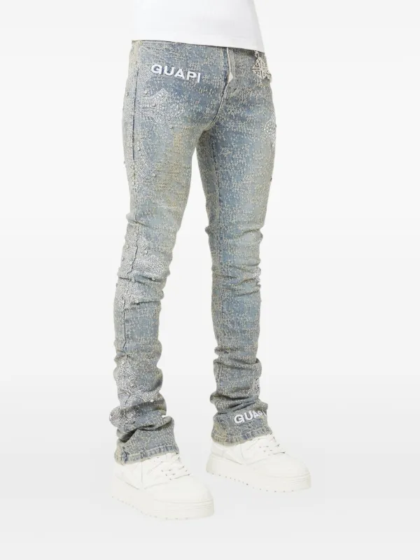 GUAPI crystal-cross Jeans | Blue | FARFETCH