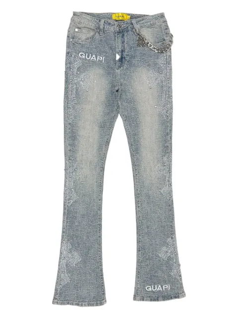 GUAPI crystal-cross jeans