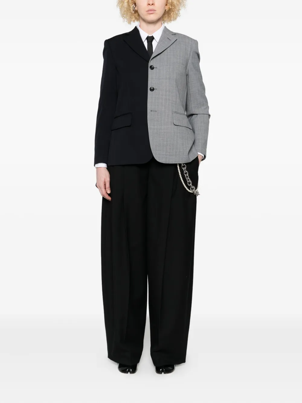 Comme Des Garçons pinstripe two-tone jacket | Fitted Jackets | Image 2
