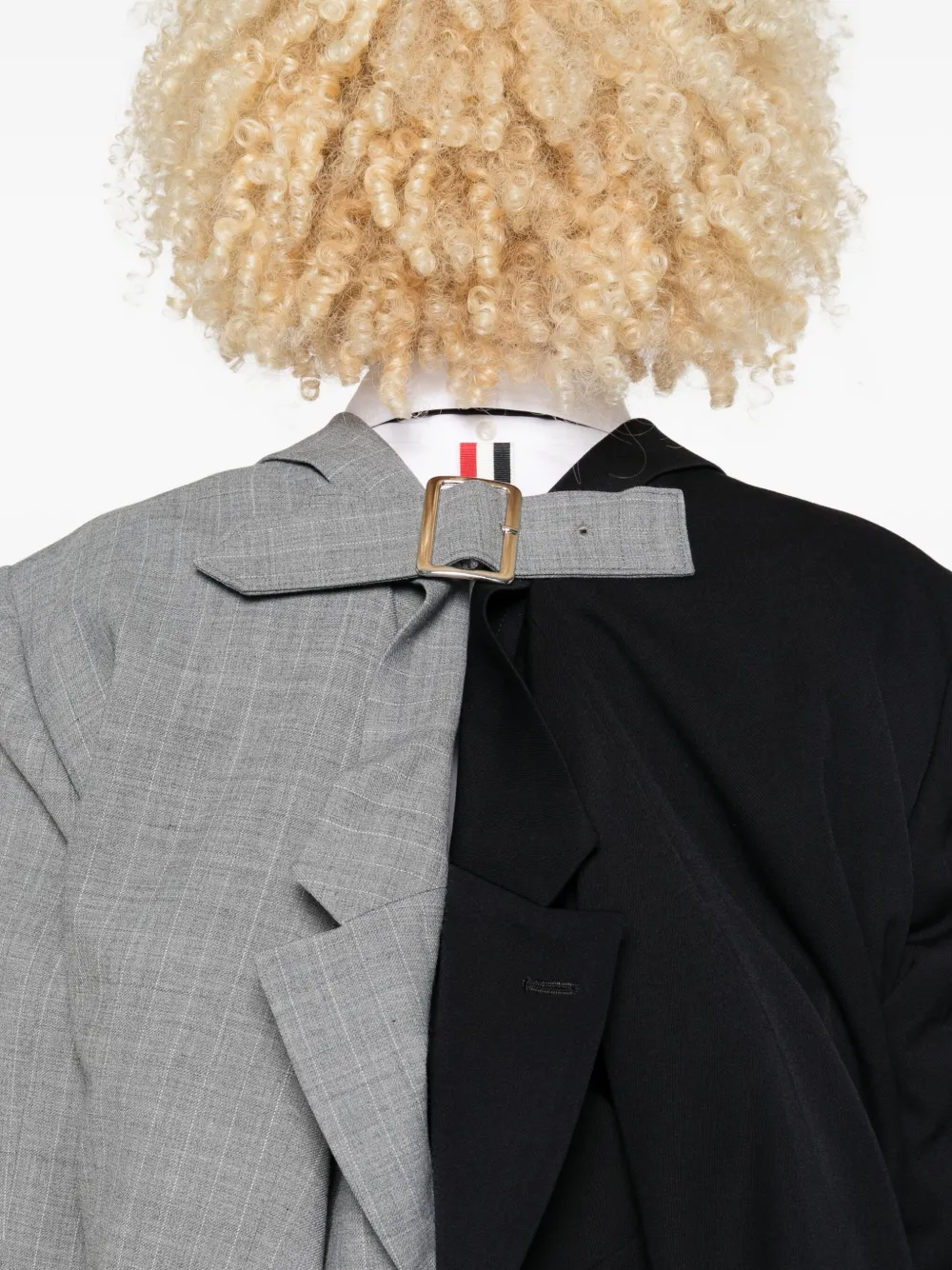 Comme Des Garçons Jack met krijtstreep Zwart