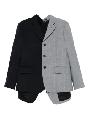 Comme Des Garçons チェック ジャケット | グレー | FARFETCH JP