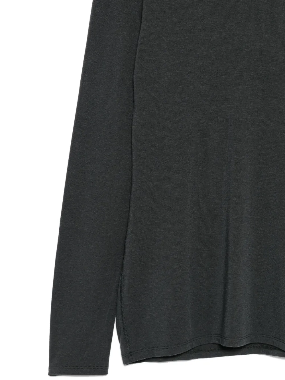 Amomento Roll-neck Long-sleeve Top In Black