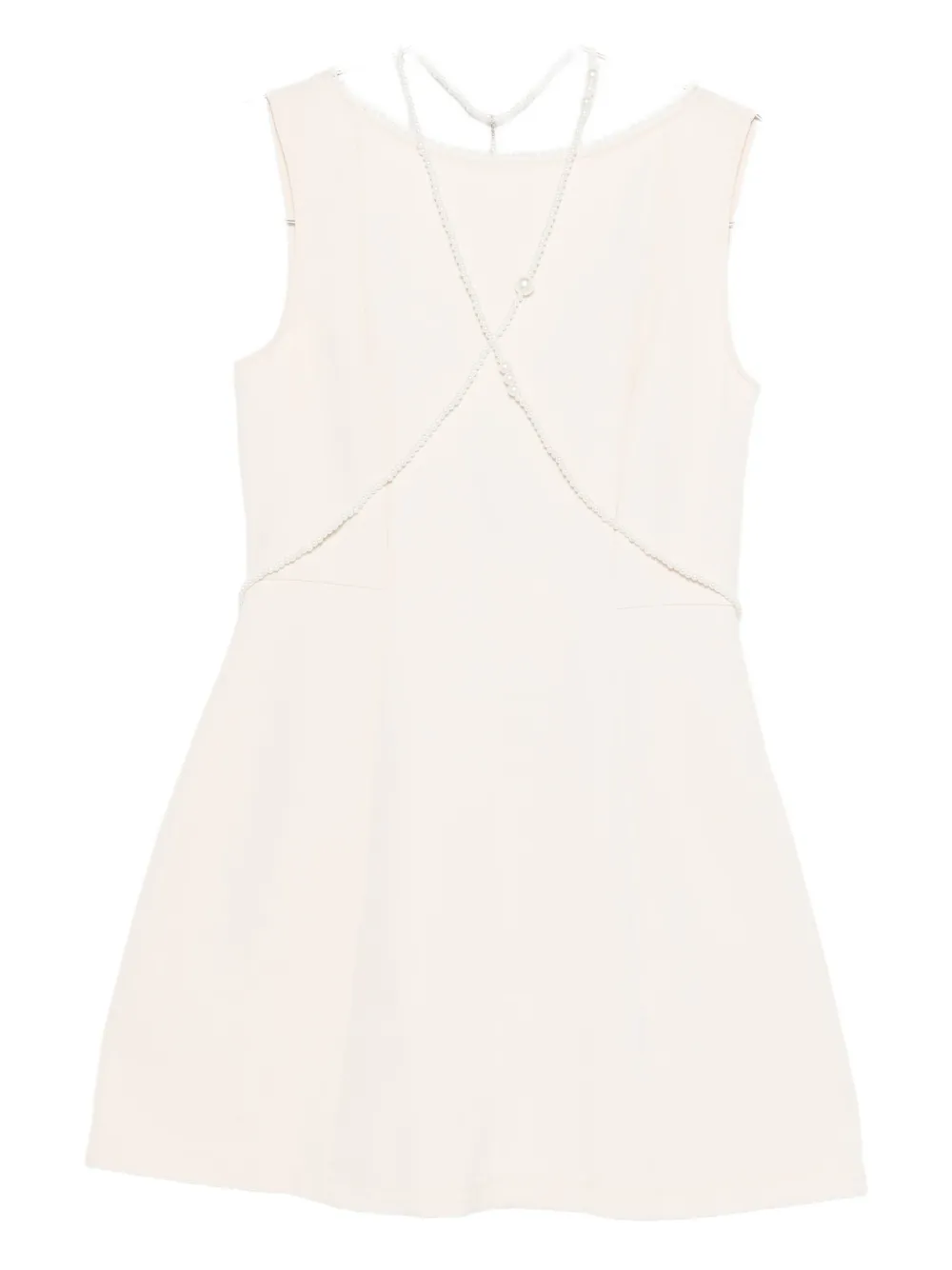 Rahil Hesan  bow-detailing mini dress | Neutrals | Image 1