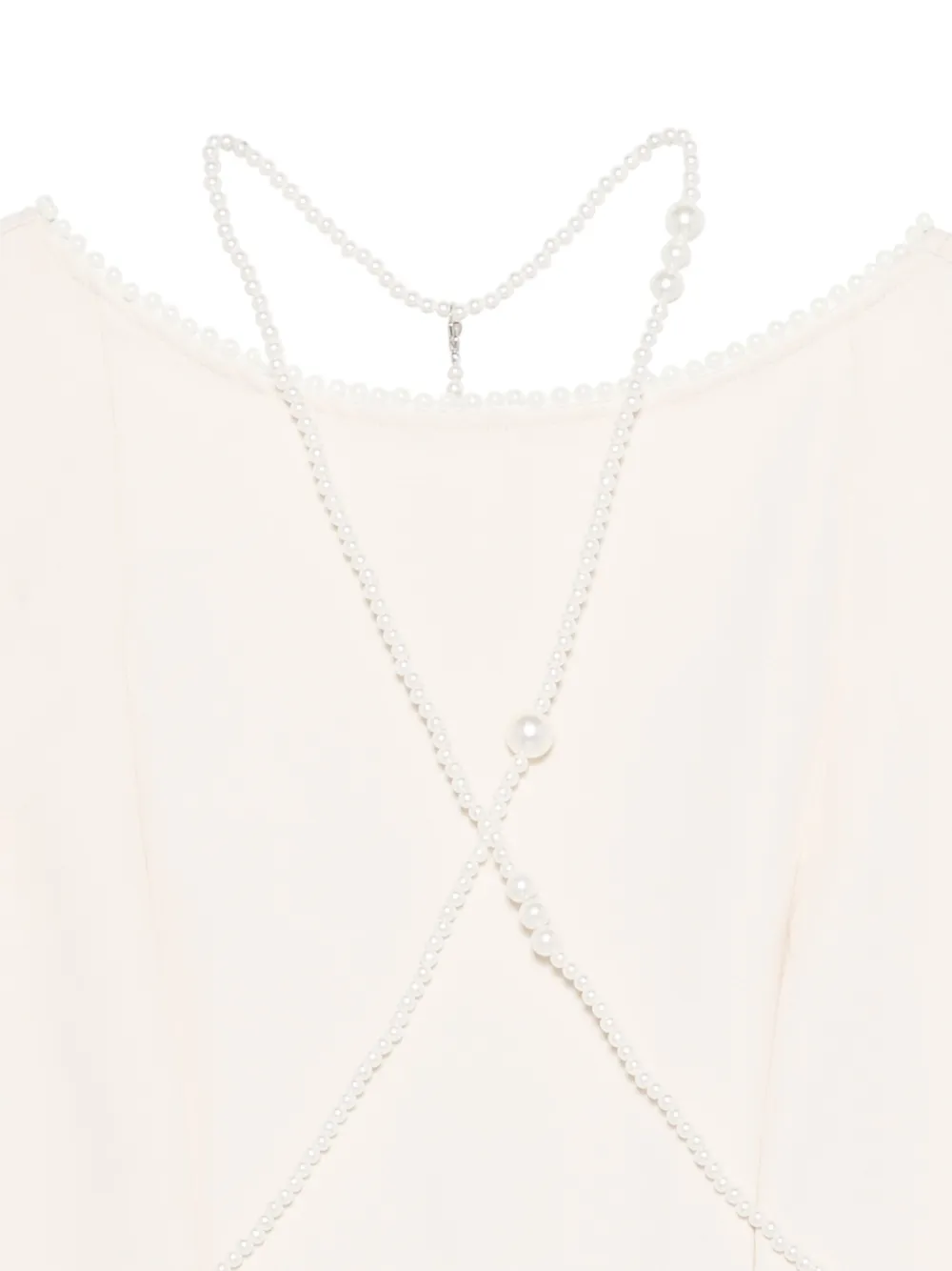 Rahil Hesan Jurk met strikdetail Beige