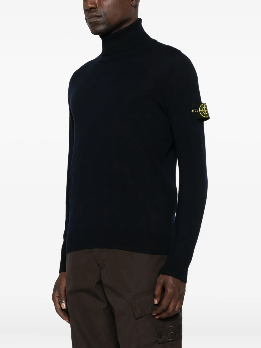 Stone Island Coltrui met logopatch Blauw