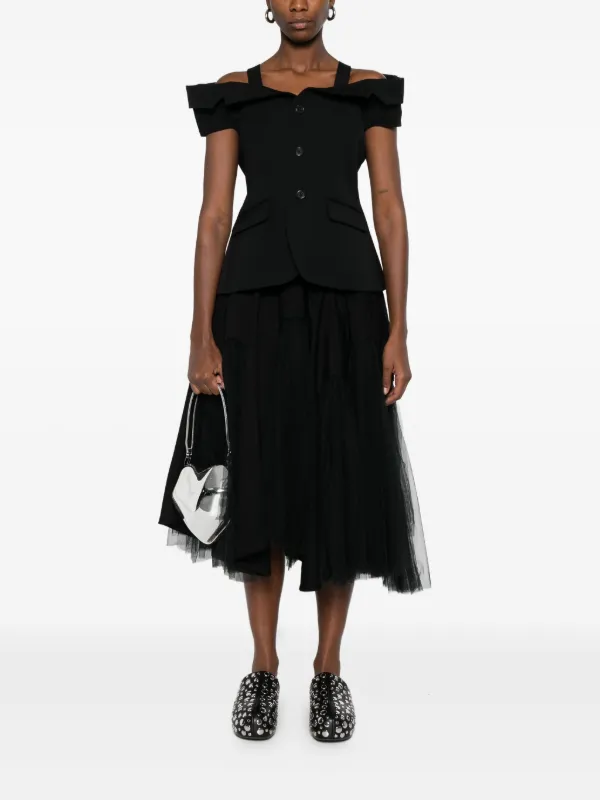 Noir Kei Ninomiya オフショルダー ジャケット | ブラック | FARFETCH JP