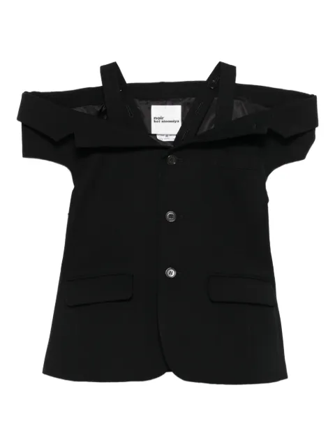 Noir Kei Ninomiya off-the-shoulder fitted jacket