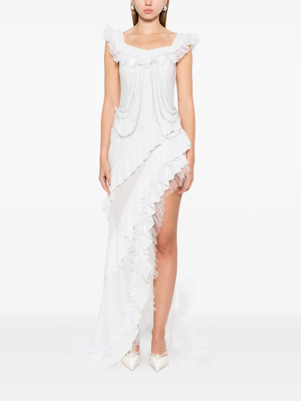Rahil Hesan  off-shoulder pearl-chain gown | Bridal Dresses | Image 2