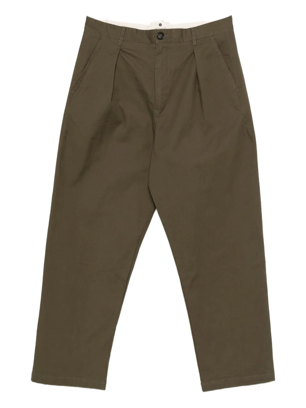 Anerkjendt Akjakob Pleated-front Trousers In Green