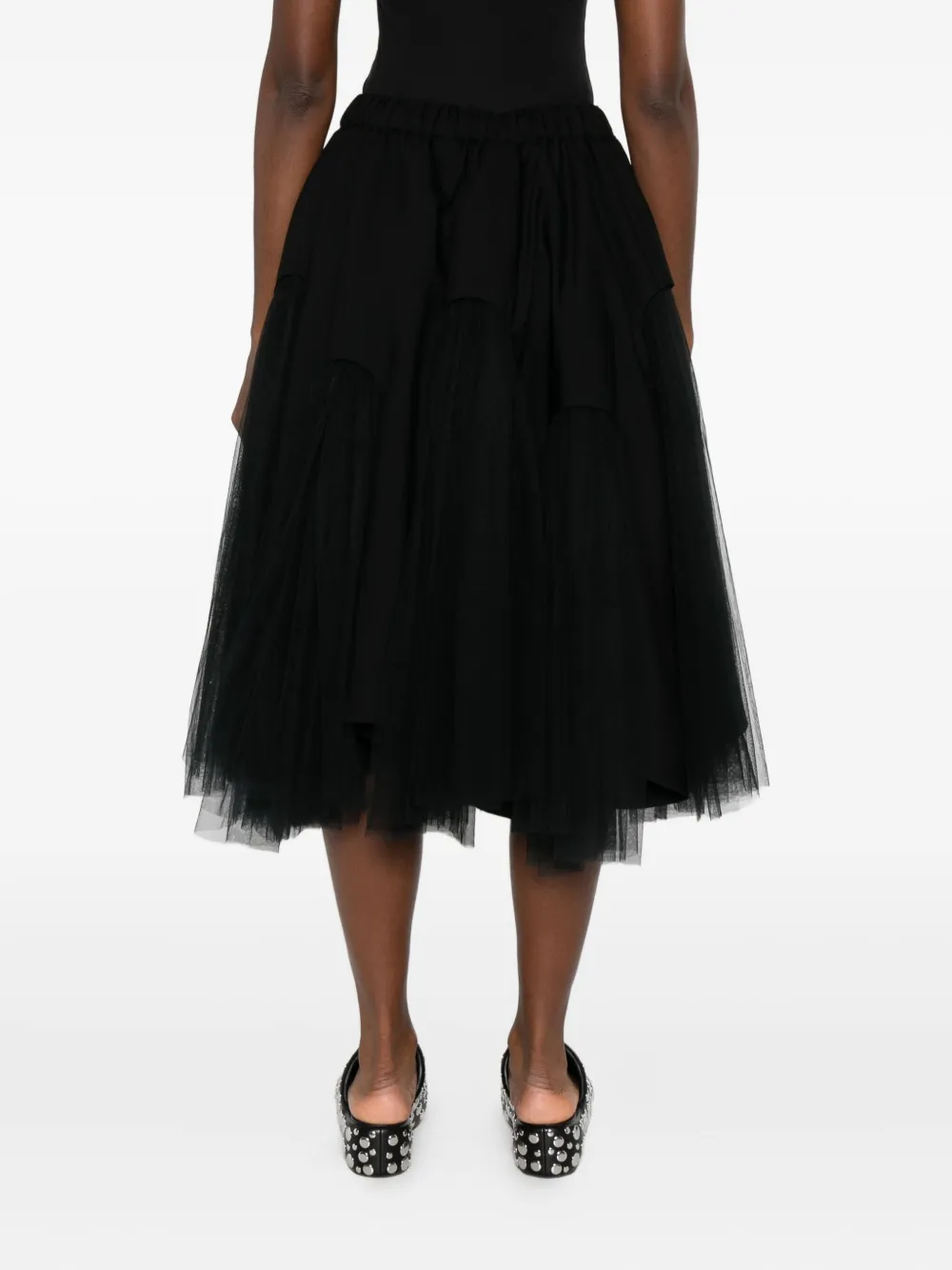Noir Kei Ninomiya Tulle Skirt In Black