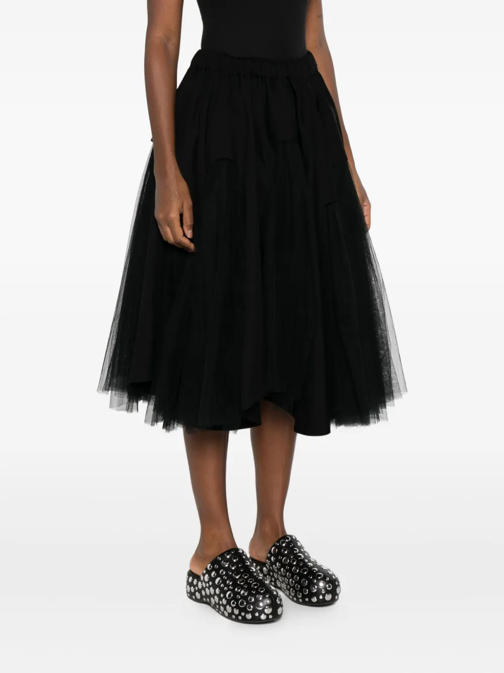 Noir Kei Ninomiya Tulle Skirt In Black