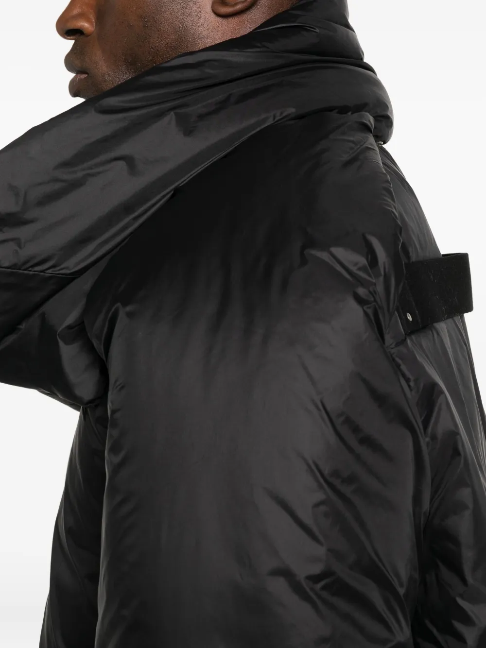 Rick Owens Drkshdw Cropped Padded Jacket In Black