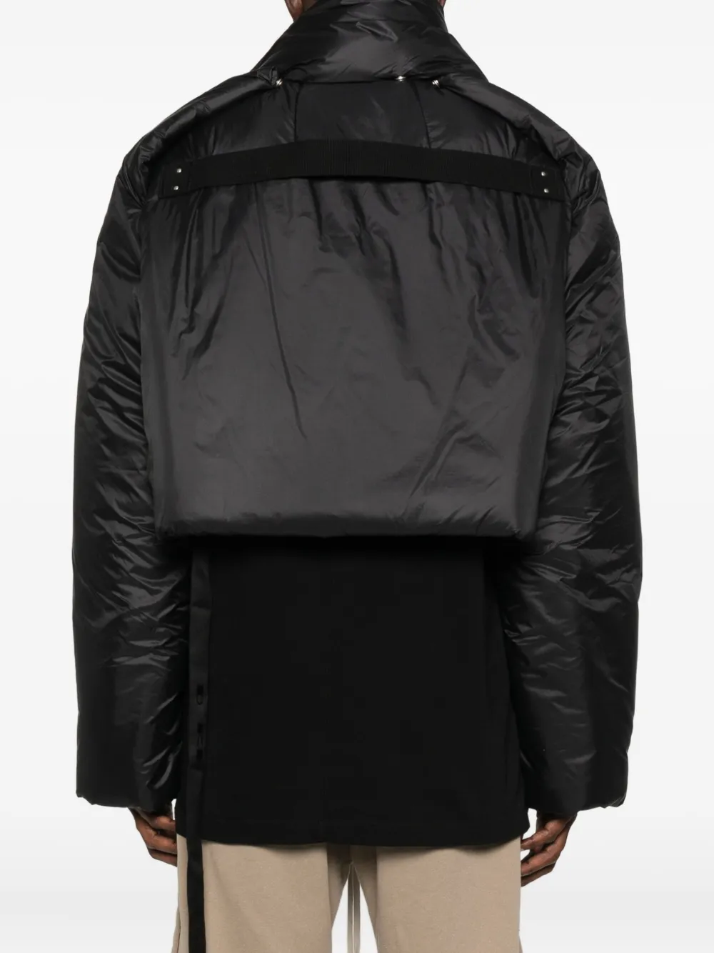 Rick Owens Drkshdw Cropped Padded Jacket In Black