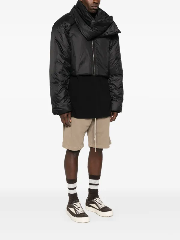 Rick Owens DRKSHDW クロップド パデッドジャケット | ブラック