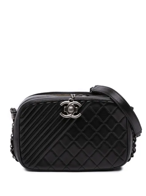 CHANEL Pre-Owned 2014-2015 Small Quilted Lambskin Coco Boy Camera Bag crossbody bag