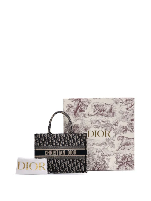Christian Dior Pre-Owned 2020 Medium Oblique Canvas Book Tote Bag