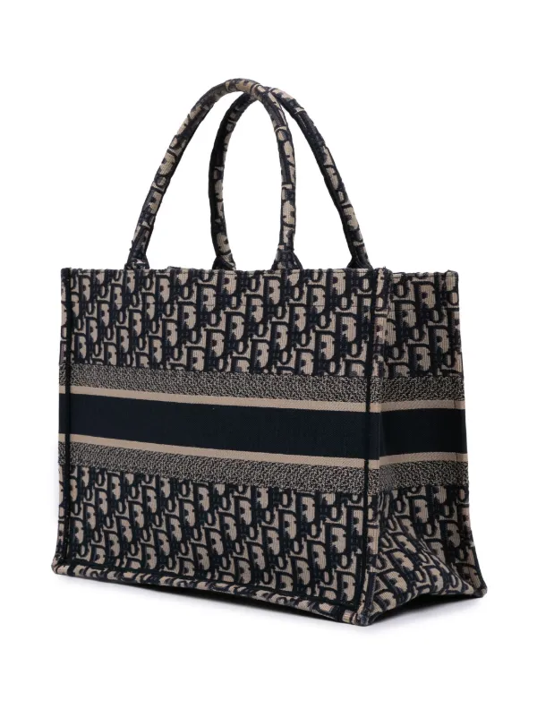 Christian Dior Pre-Owned 2020 Medium Oblique Canvas Book Tote Bag