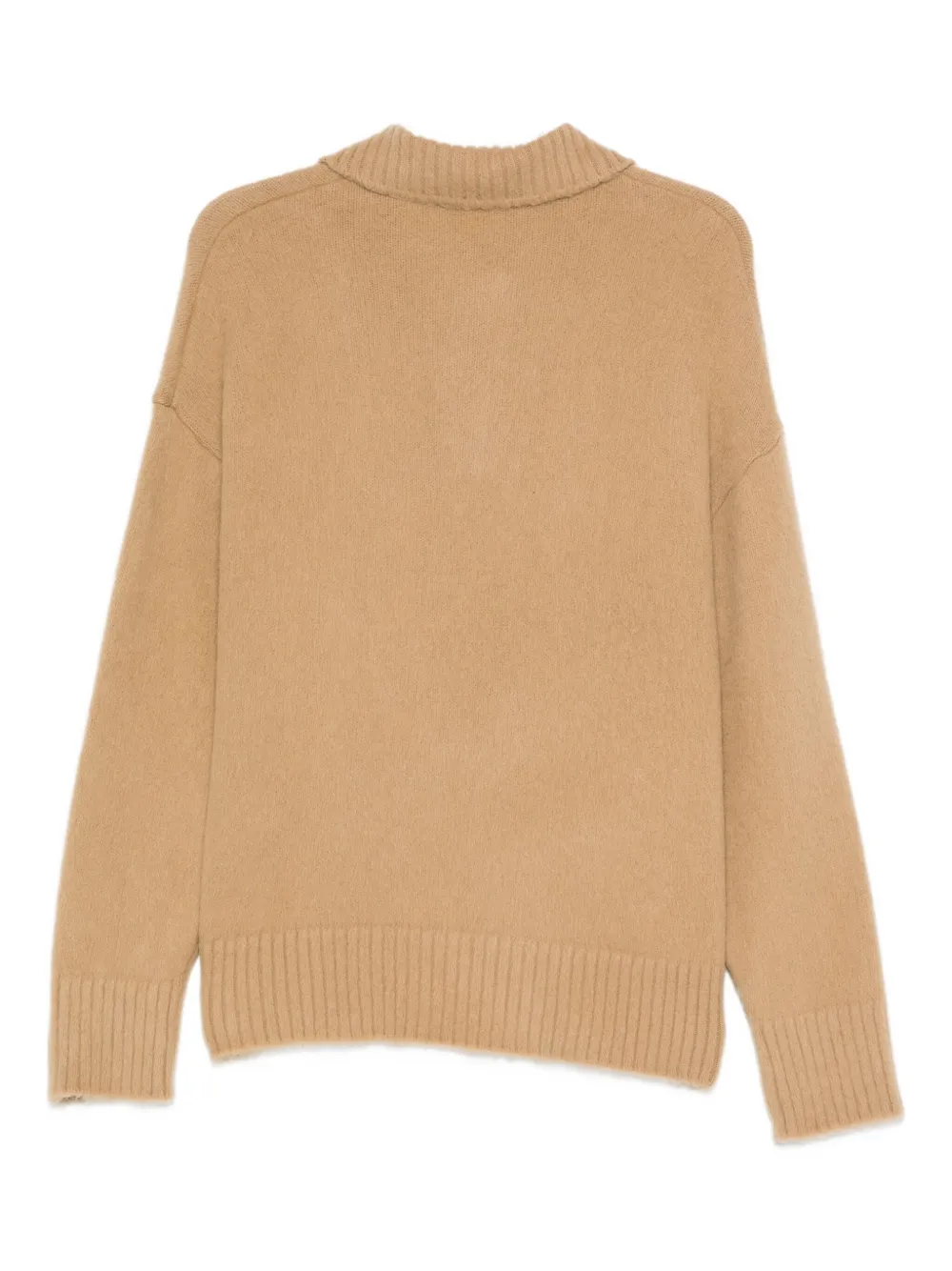 N°21 Brushed-effect Jumper In Neutral