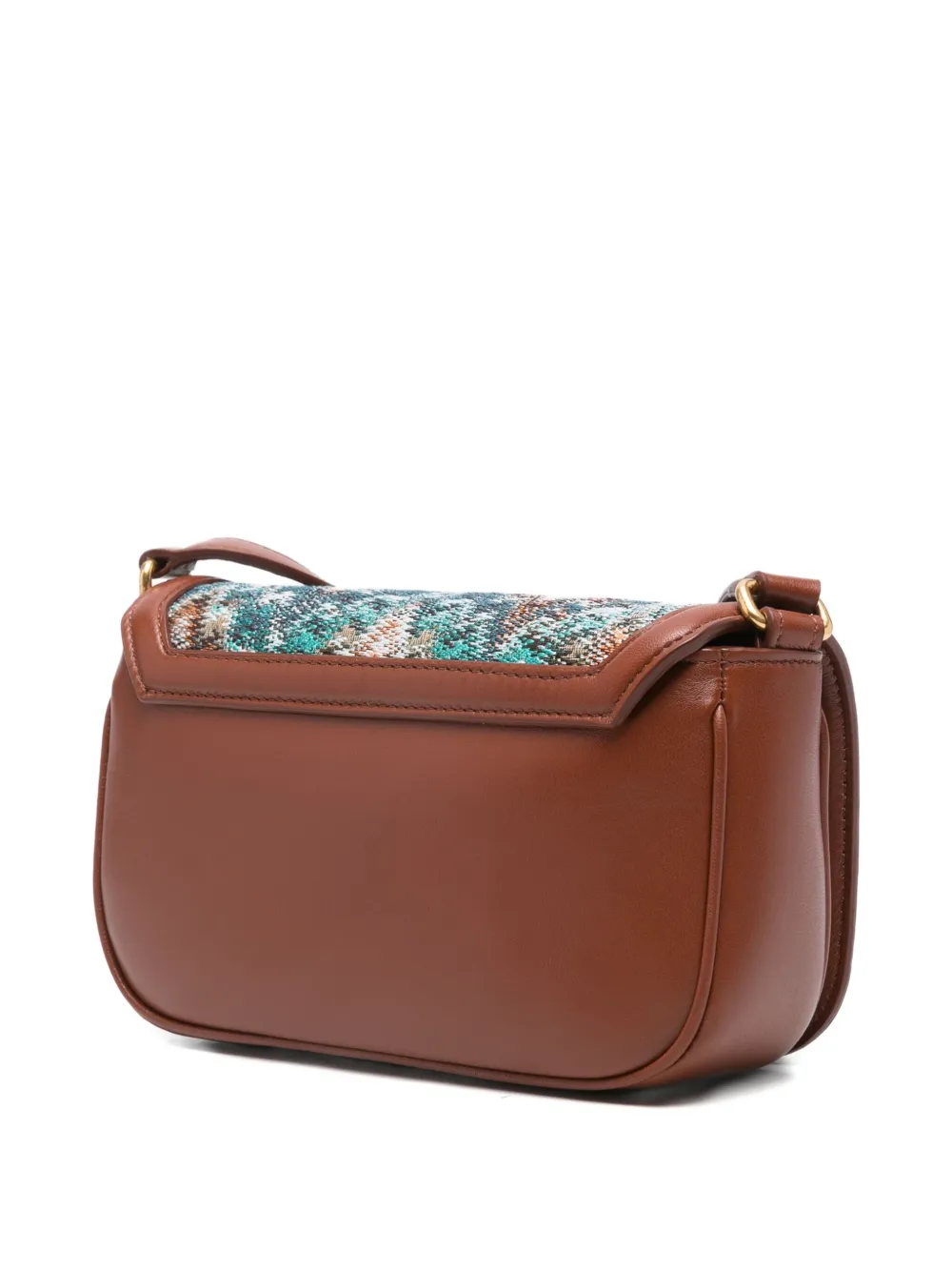 Missoni Patterned Leather Cross Body Bag In Blue