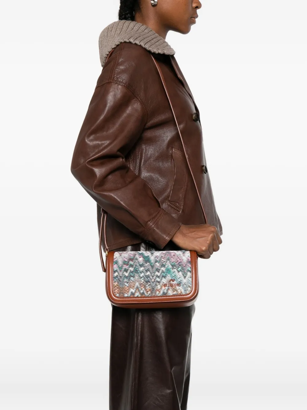 Missoni patterned leather cross body bag | Image 2
