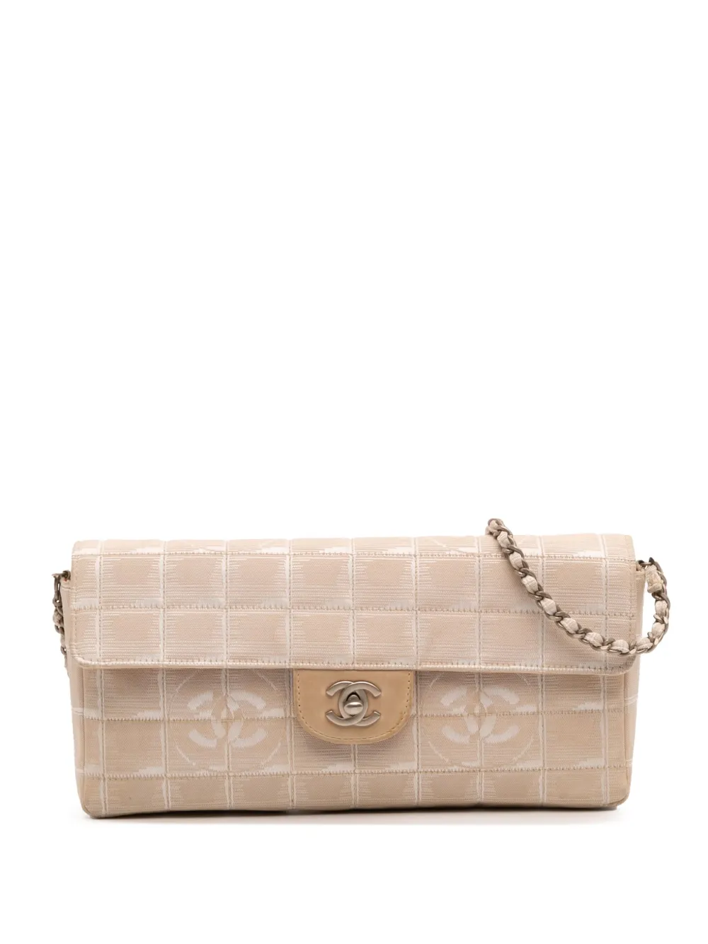 CHANEL Pre-Owned 2000-2002 New Travel Line Nylon East West Flap CHANEL Pre-Owned 2000-2002 New Travel Line Nylon East West Flap