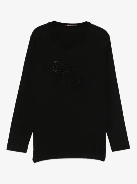 LIU JO rhinestone-embellished long sleeve T-shirt