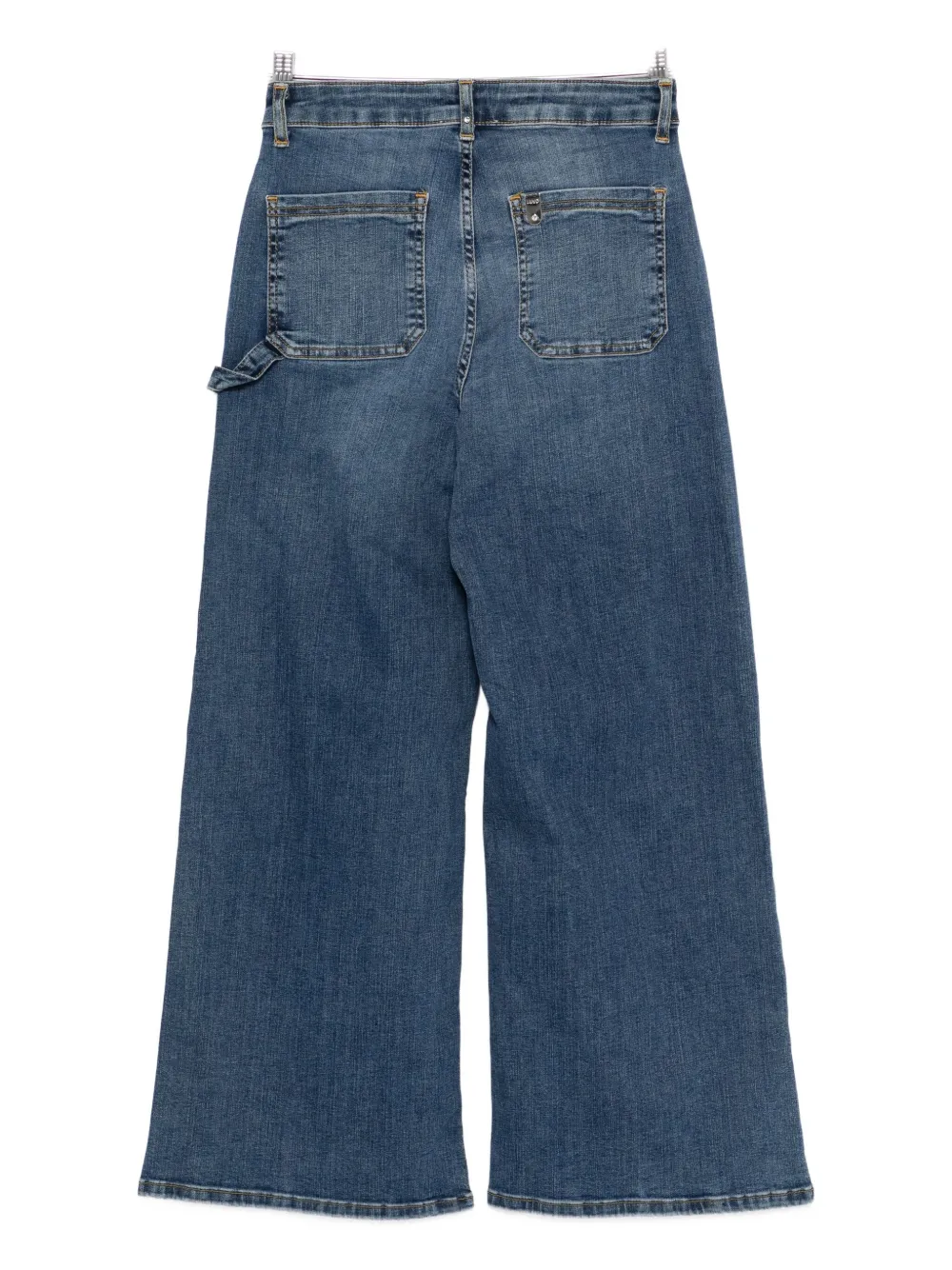 Liu •jo Logo-charm Jeans In Blue